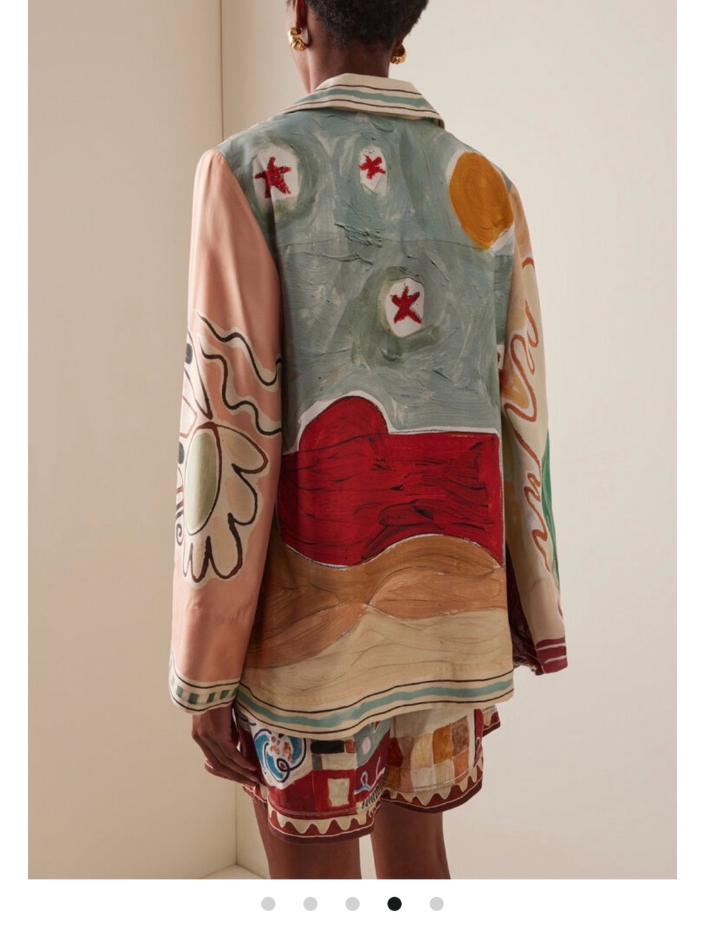 Alemais michelle Abstract Silk Blouse in Multi-Color NWOT - Picture 10 of 11